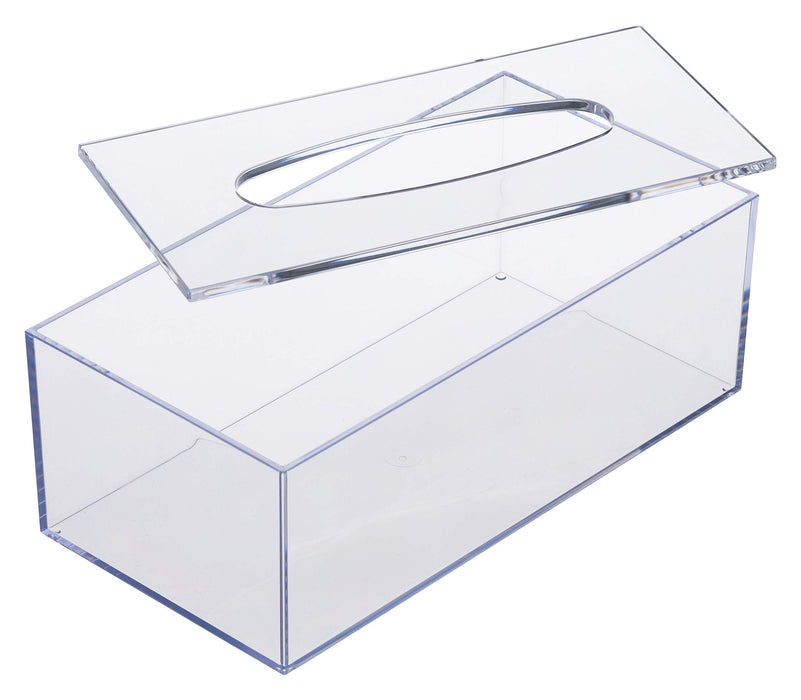 Rectangular Transparent Tissue Case by Butterfly Plastic Industry Japan - 125X244X86H (Mm)