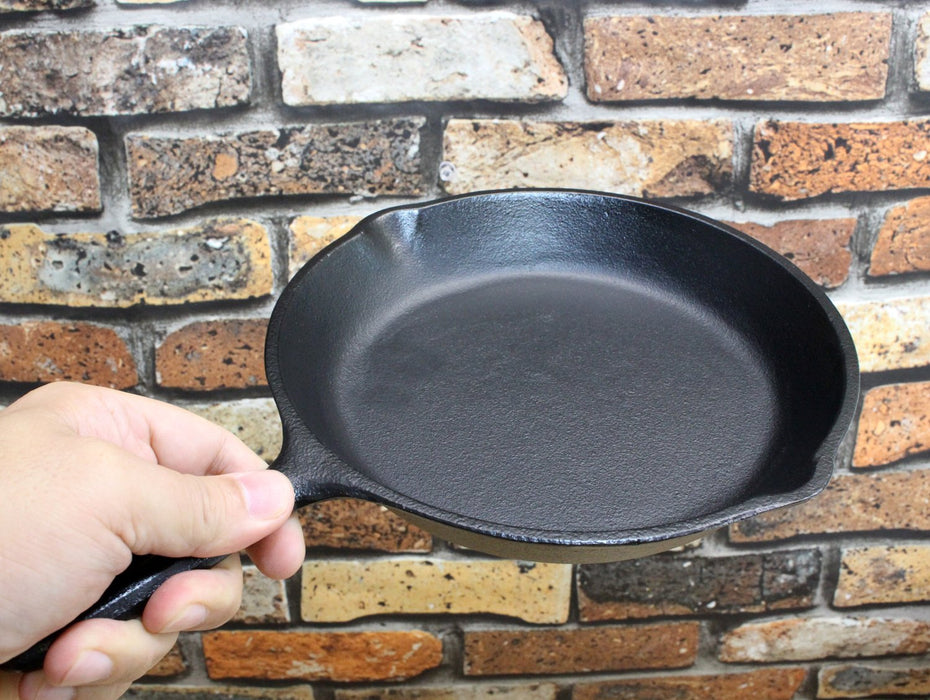 Asahi 20Cm A-206 Japanese Cast Iron Skillet Frying Pan