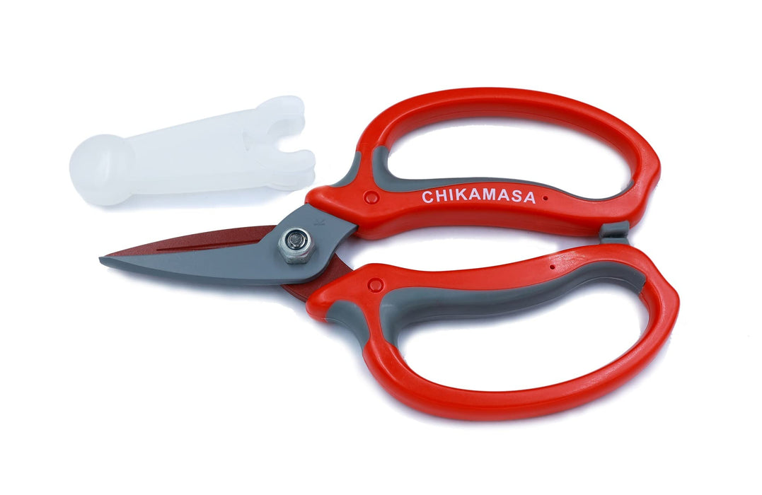 Chikamasa MF-8000R Ultra Rosso Flower Scissors