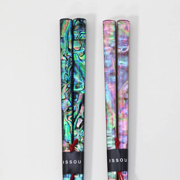 Kobayashi Lacquerware Miyabi Raden Chopsticks - 2 Pairs, Made in Japan