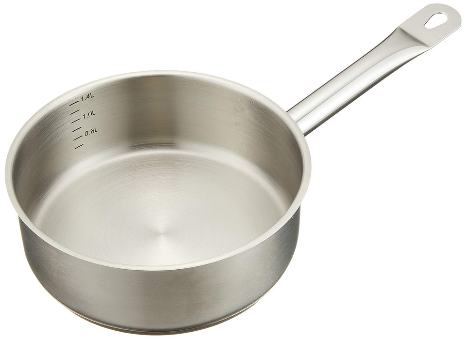 Ebm 18-8 Pro Chef IH Shallow Pot 18cm w/o Lid