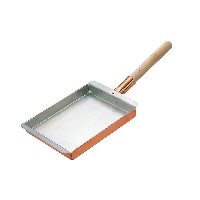 Ebm Copper Tamagoyaki Omelette Pan - Authentic Kansai Style, 27cm