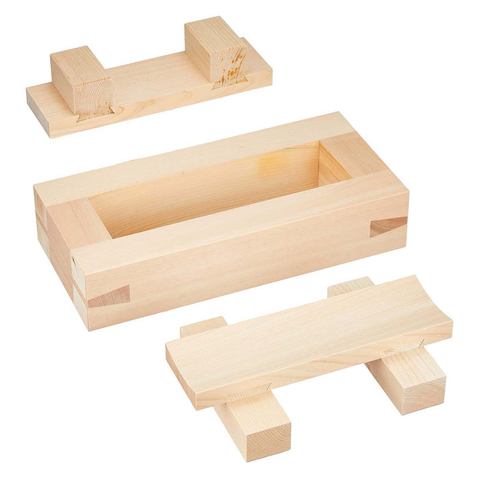 Ebm Hinoki Cypress Sushi Press - Wooden Sushi Mold for Perfect Sushi