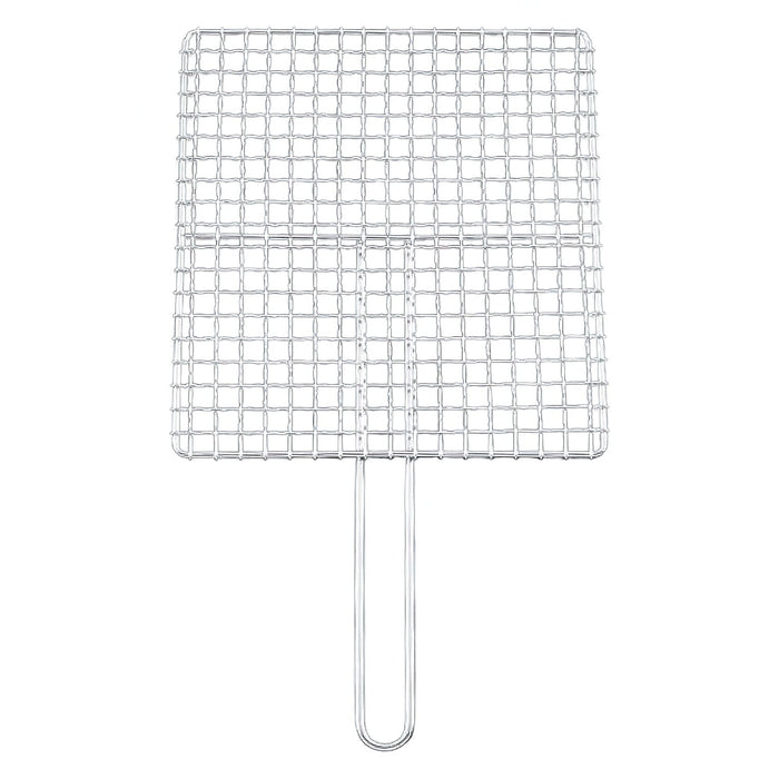 Ebm Stainless Steel BBQ Grill Mesh with Single Handle - 33cm