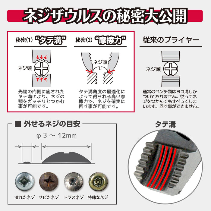 Engineer Nejisaurus Rx Pz-59 螺絲 Φ3-15mm 鞣製/壓碎/生鏽