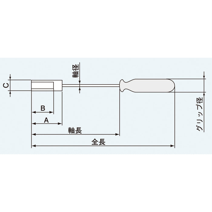 工程螺母起子 3mm DN-01