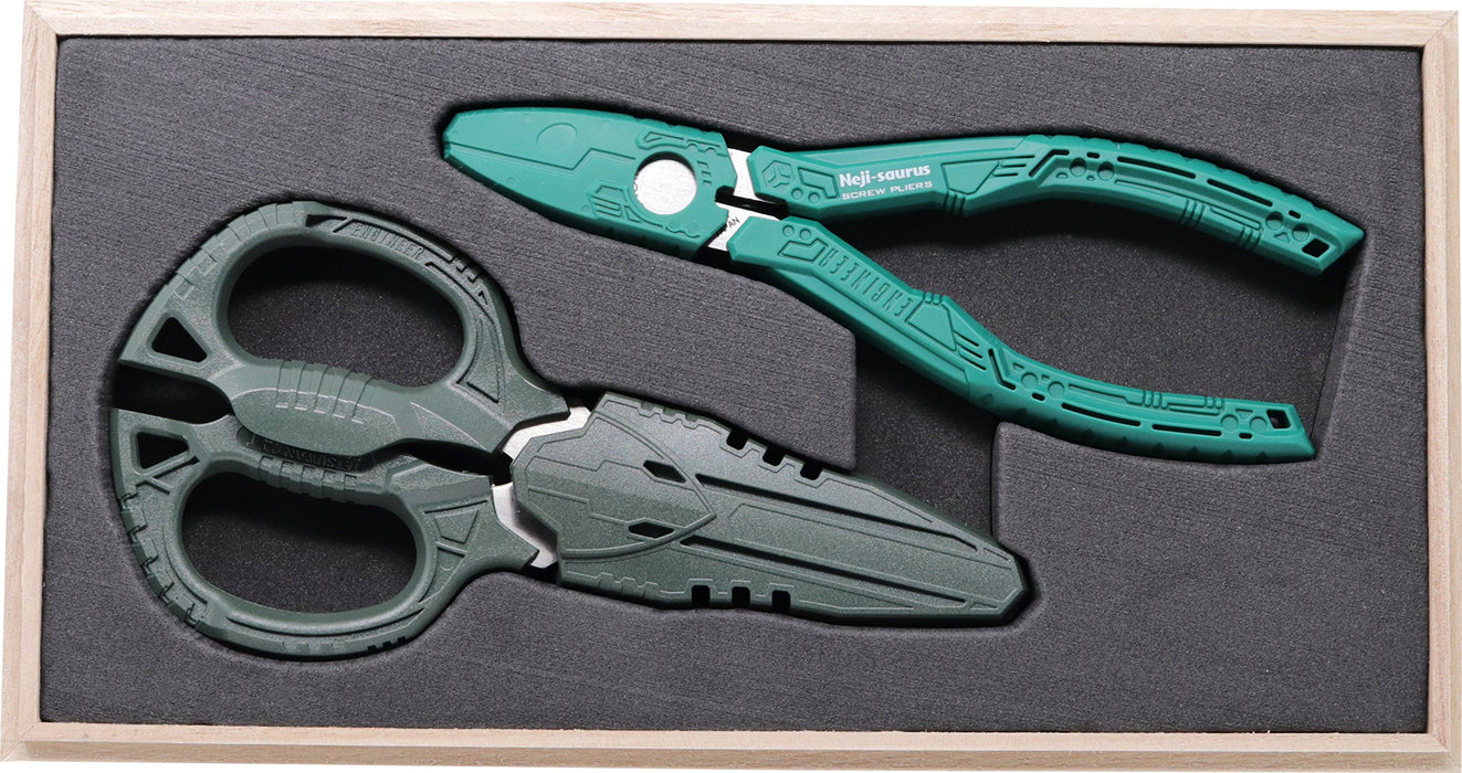 Engineer Paulownia Box PGT-03 Nejisaurus & Tetsuwan Scissors Gift Pack