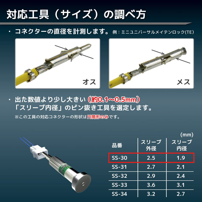 工程师销钉拆卸工具 Φ2.5Mm Ss-30