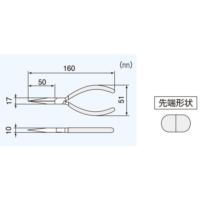 Engineer PR-36 160 毫米无线电钳 带孔 绿色