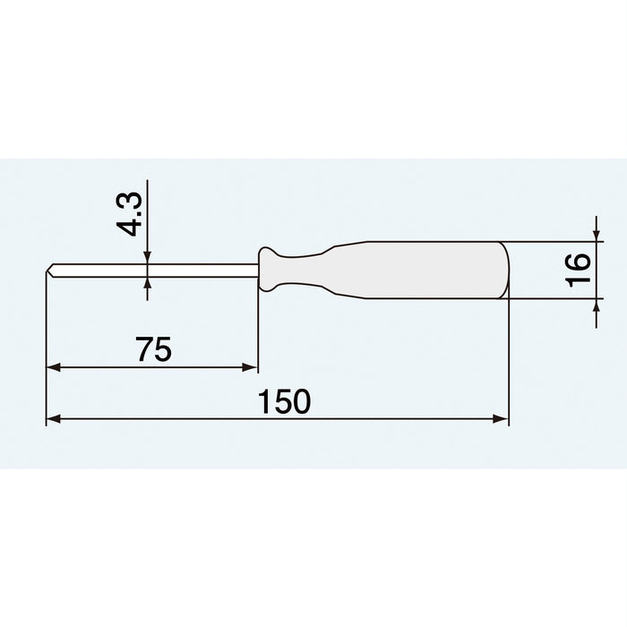 Engineer Standard Driver 4.0x0.5mm 75mm DS-33