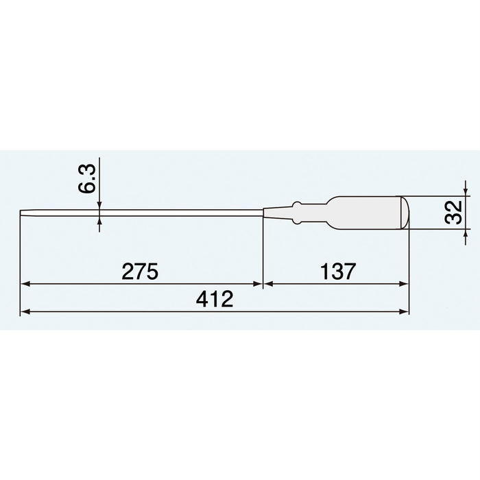 工程师长握把驱动器 6.0x0.8mm DG-13 275mm