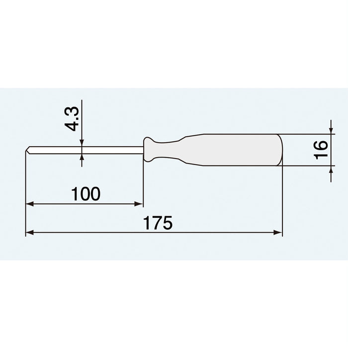 Engineer Standard Driver 4.0x0.5mm 100mm DS-34