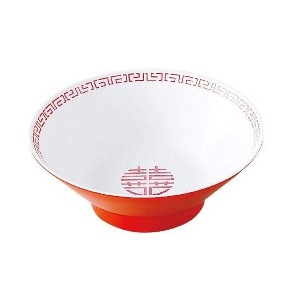 Authentic Entec Zuishou Melamine Double Happiness Ramen Noodle Bowl - 920ml