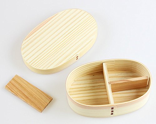 Eemon Of The Festival Medium Oval Bento Box | Authentic Japanese Finish | Fujishiro Kogei Magewappa