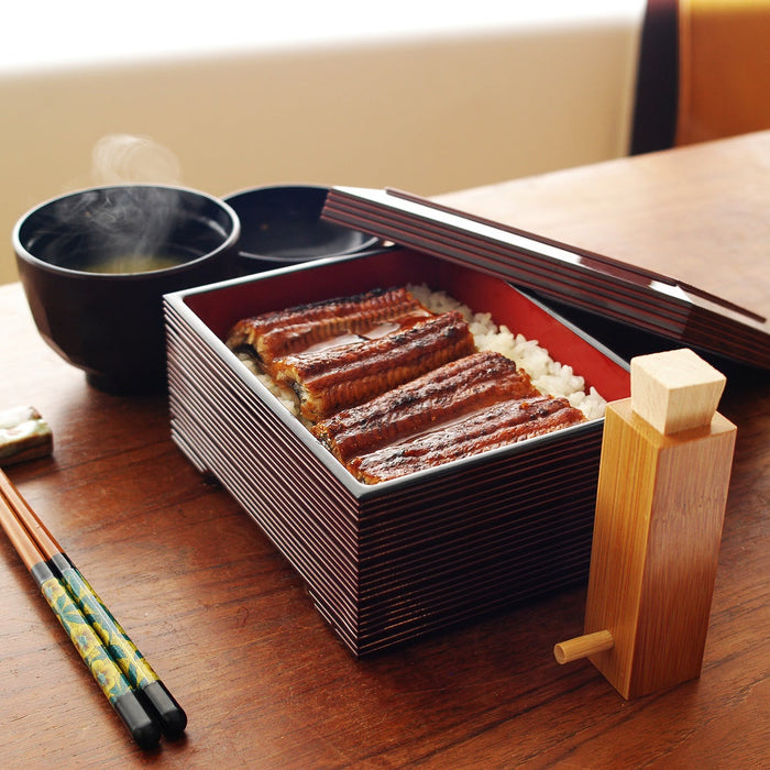 Craft Abs Resin Donju Jubako Box - Dark Brown A User-Friendly Storage Solution by Fukui