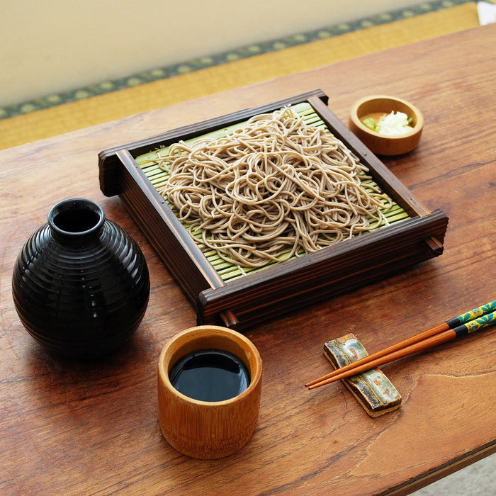 福井工藝橢圓形蕎麥麵長子杯 - 高級軟木設計