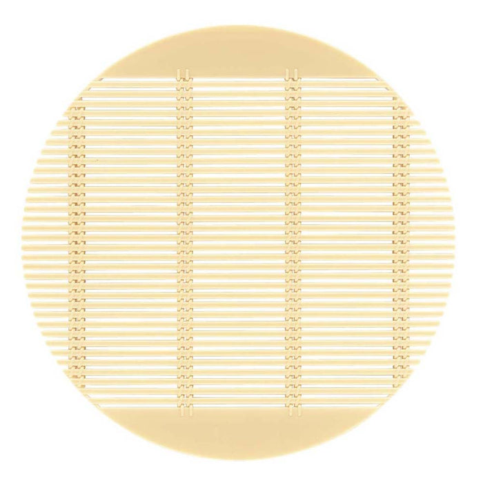 Fukui Craft Japanese Round Soba Sudare Mat - Cream