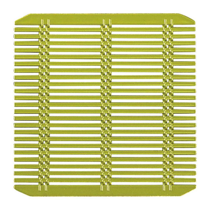 Fukui Craft Square Soba Sudare Mat Green - Authentic Japanese 11.5Cm