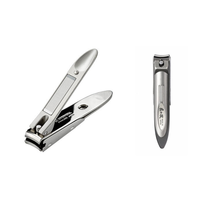 Premium Japanese Stainless Steel Nail Clipper with Nail Catcher - Green Bell Takuminowaza