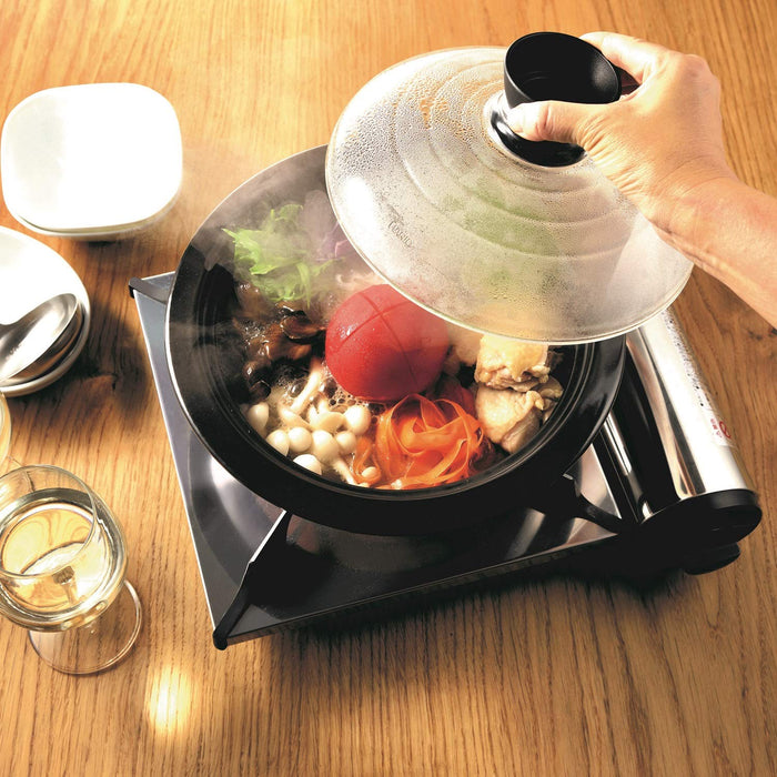 Hario Glass Lid Earthen Pot No.9 3000Ml GDN-255-B Black