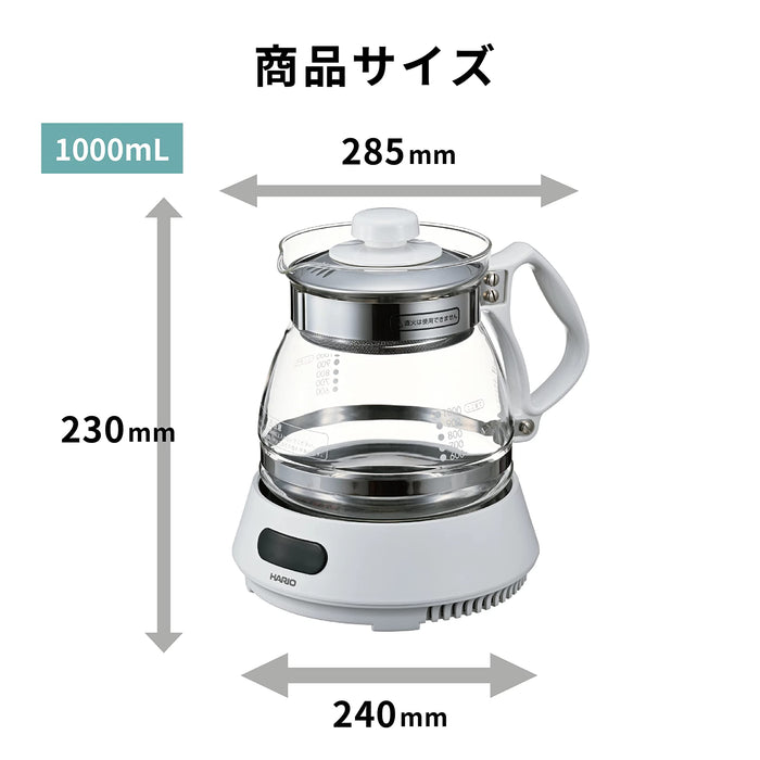 Hario玻璃微電腦炸藥HMJN-1000-W定時器白色