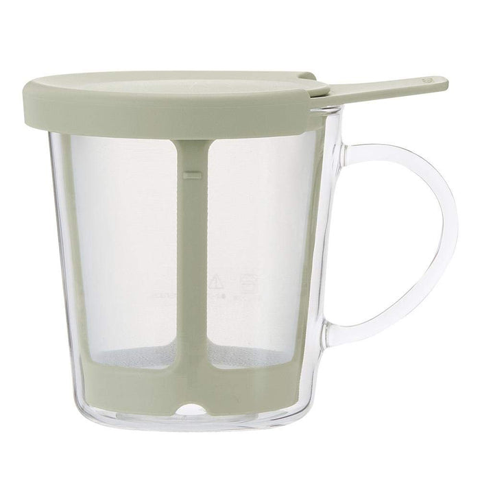 Hario One Cup Tea Maker 170ml Smoky Green Oct-1-SG