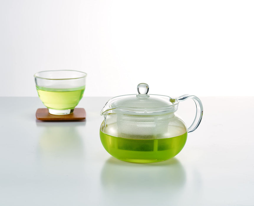 Hario Ayaori Teapot 450ml Heat-Resistant Glass Japan Microwave Dishwasher Safe