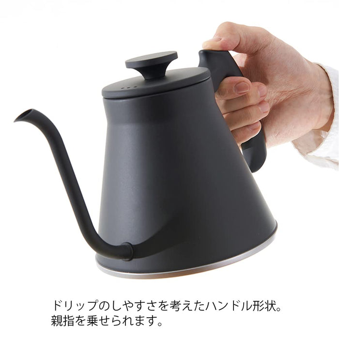 Hario V60 Drip Kettle Gas-IH Compatible 800ml VKF-120-MB