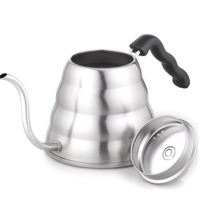 Hario V60 Drip Kettle Hairline Silver 800Ml - Gas/Ih Compatible - VKB-120Hsv