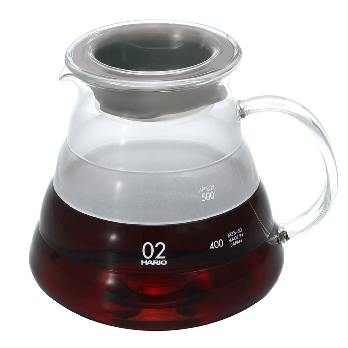 Hario V60 玻璃勺 600 毫升 2-5 杯 微波炉安全 XGSR-60-TB