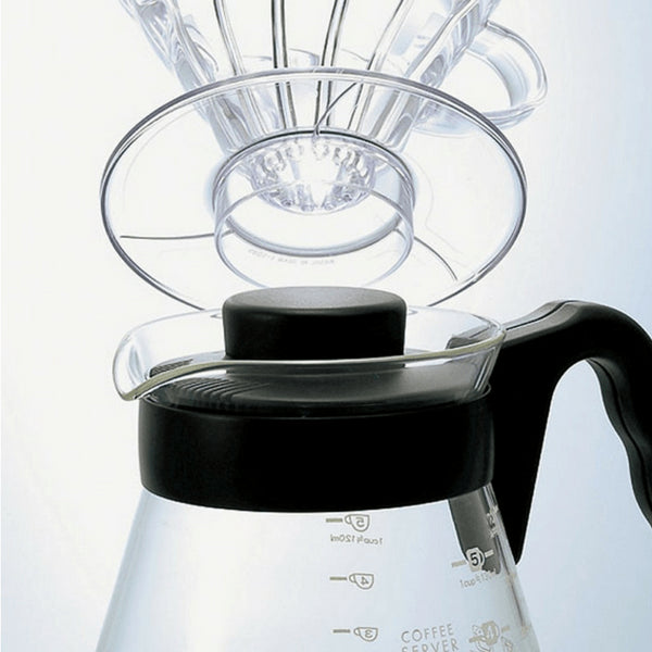 Hario V60 玻璃咖啡壶带斜角手柄 - 700 毫升