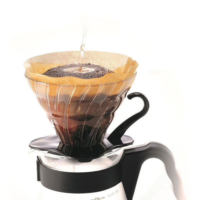 Hario V60 VDG-02B Glass Dripper 1-4 Cups Japan Black