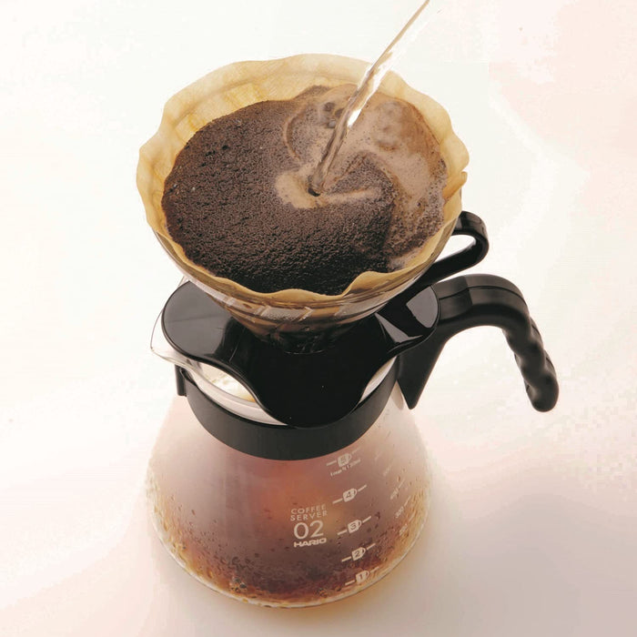 Hario V60 VDG-02B Glass Dripper 1-4 Cups Japan Black