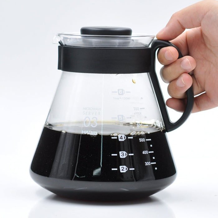 Hario V60 系列伺服器 800 毫升黑色 - 正宗日本工藝