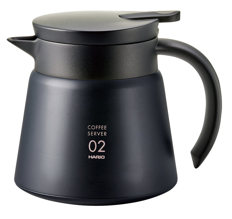 Hario V60 Black Thermal Stainless Steel Server 600 - Japanese-Made Server