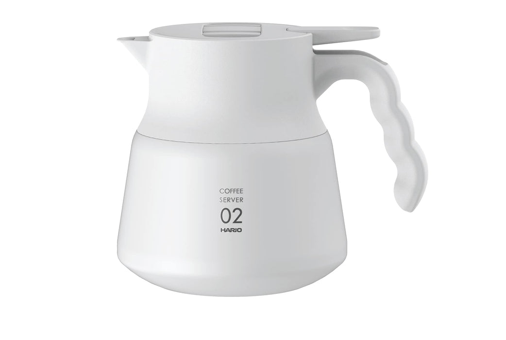 Hario V60 Stainless Steel Server 600Ml White - Vhsn-60-W