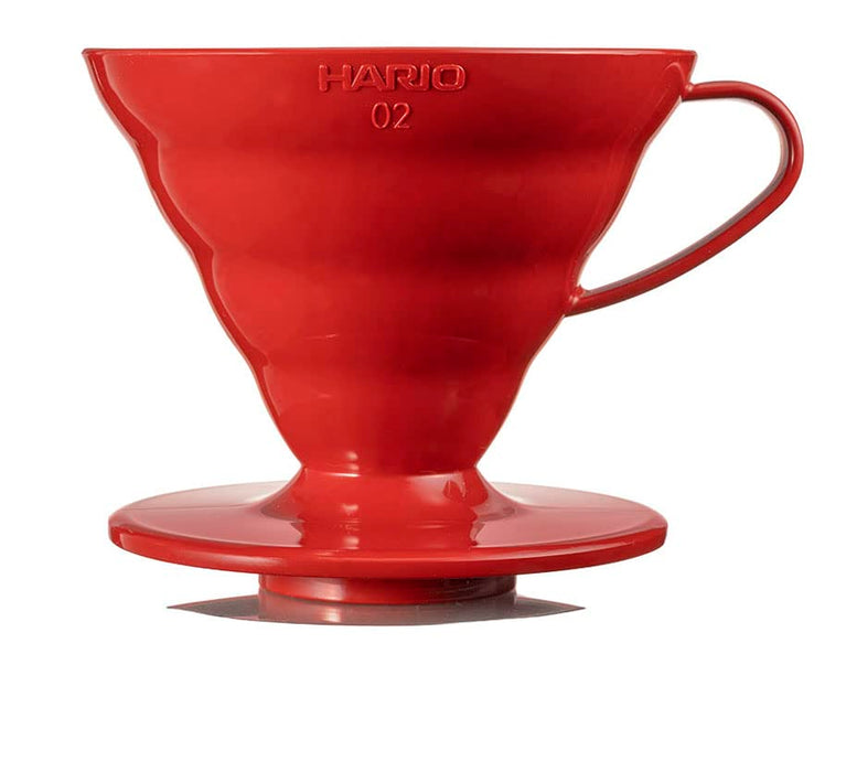 Hario V60 滴濾器 02 紅色 1-4 杯咖啡手滴日本 VDR-02-R