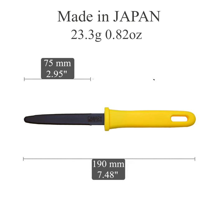 Hasegawa Cutlery Dan-Chan Yellow Cardboard Cutter - Made in Japan