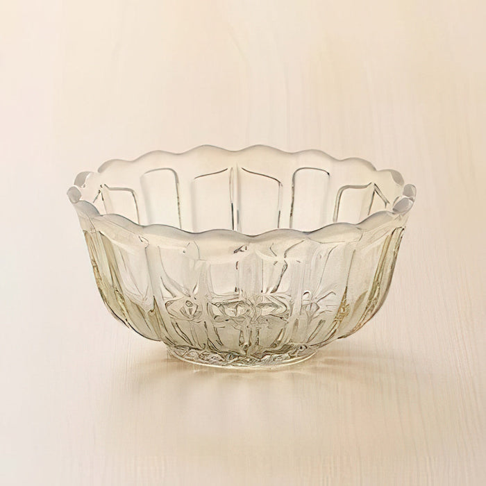 Hirota Glass Japan Yukinohana Shallow Bowl - Premium Soda-Lime Glass