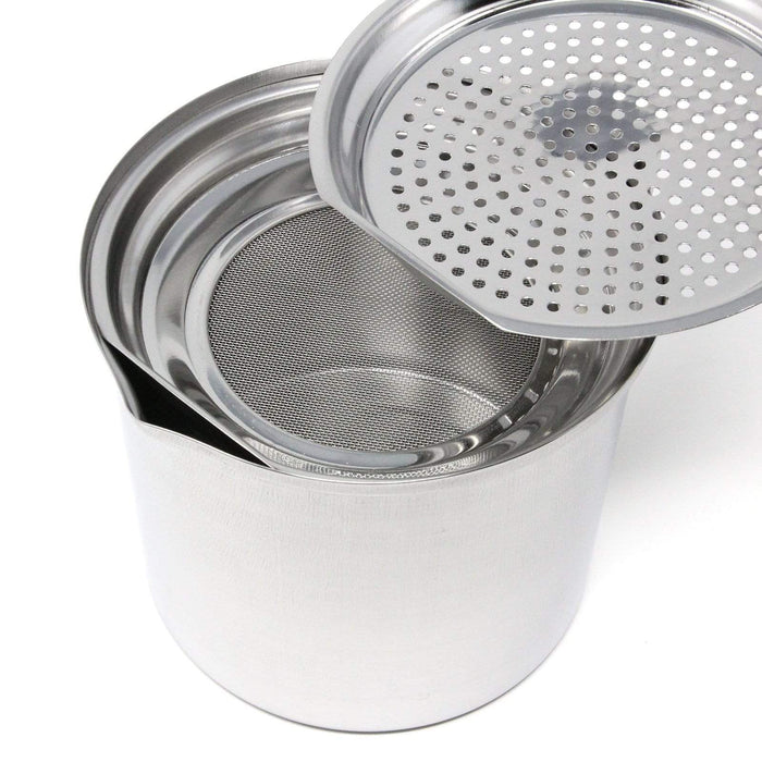 Ichibishi Stainless Steel Oil Storage Pot - Premium Japanese Design