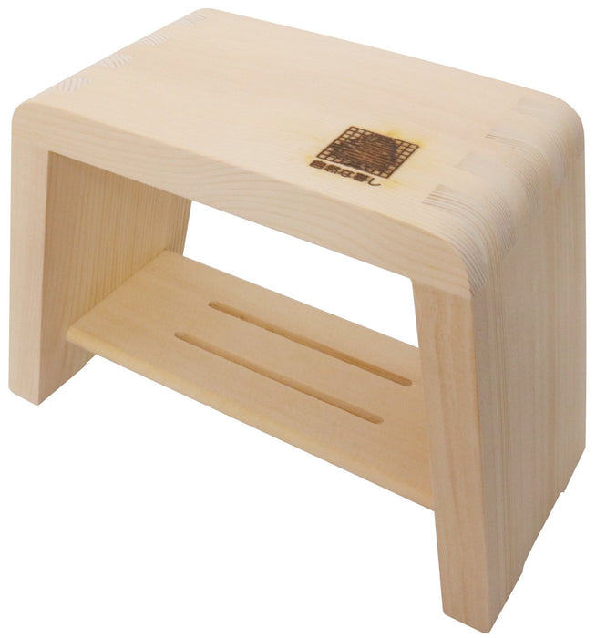 Ichihara Woodworks Mokkosho Bath Chair Yuyu School - Japanese Design | 25X16X23Cm