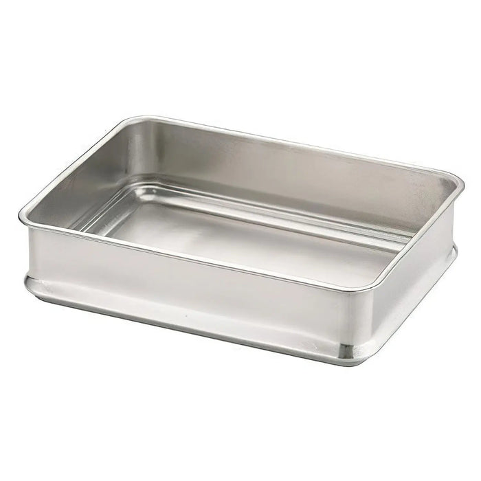 Ikeda Stainless Steel Antibacterial Tray - Stackable, 350x265x83mm