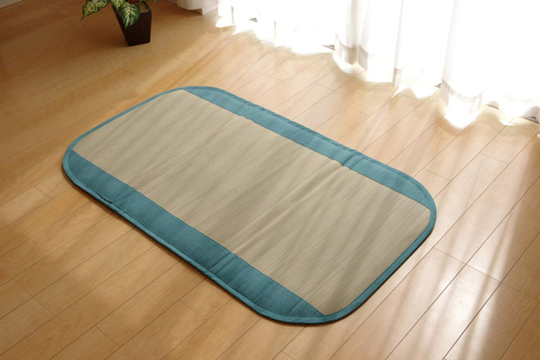 Ikehiko Corp Blue Juniors Rush Rug Mat 70X120Cm - Refreshing Sleep for Baby Kids