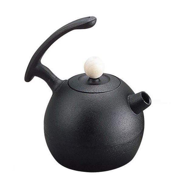 Ikenaga Round Tetsubin Kettle - Modern Japanese Cast Iron Design