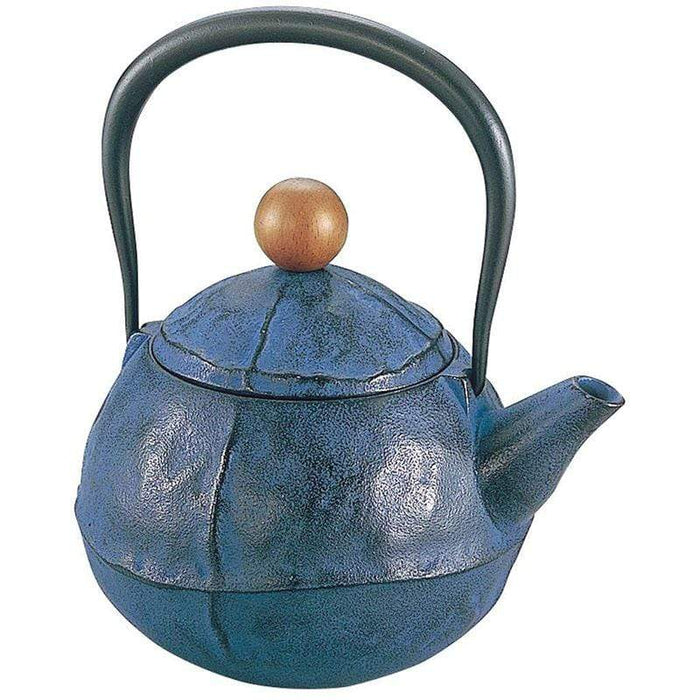 Ikenaga Nambu Tetsubin Kuru・Mu Blue - Authentic Japanese Cast Iron Teapot