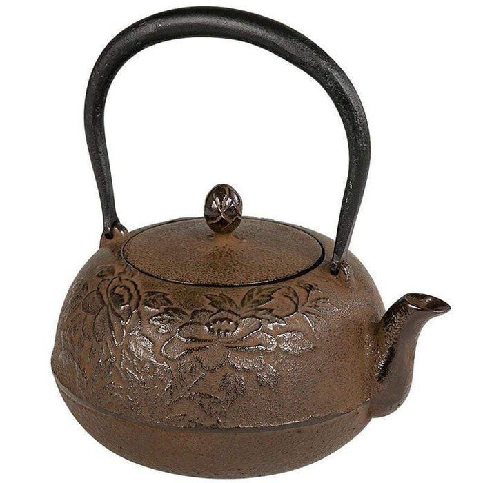 Ikenaga Nambu Tetsubin Zuikou Brown - Authentic Japanese Cast Iron Teapot