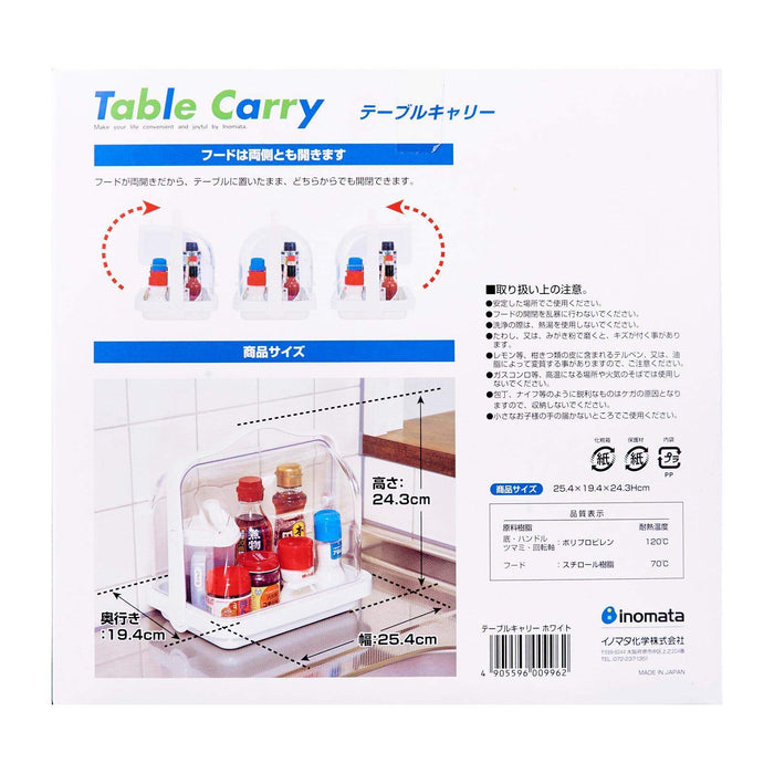 Inomata Chemical Resin Spice Rack Table - Japan, 25.4x19.4x24.3cm