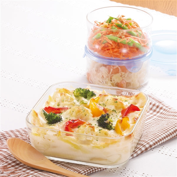 Iwaki 1.3L Round Heat-Resistant Glass Food Container