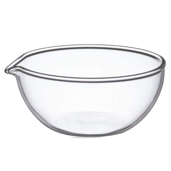 Iwaki 500ml Glass Lipped Bowl - Heat Resistant & Durable