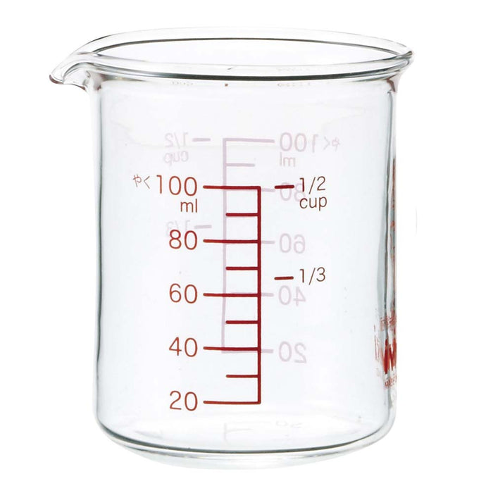 Iwaki 100ml Heat Resistant Glass Measuring Cup